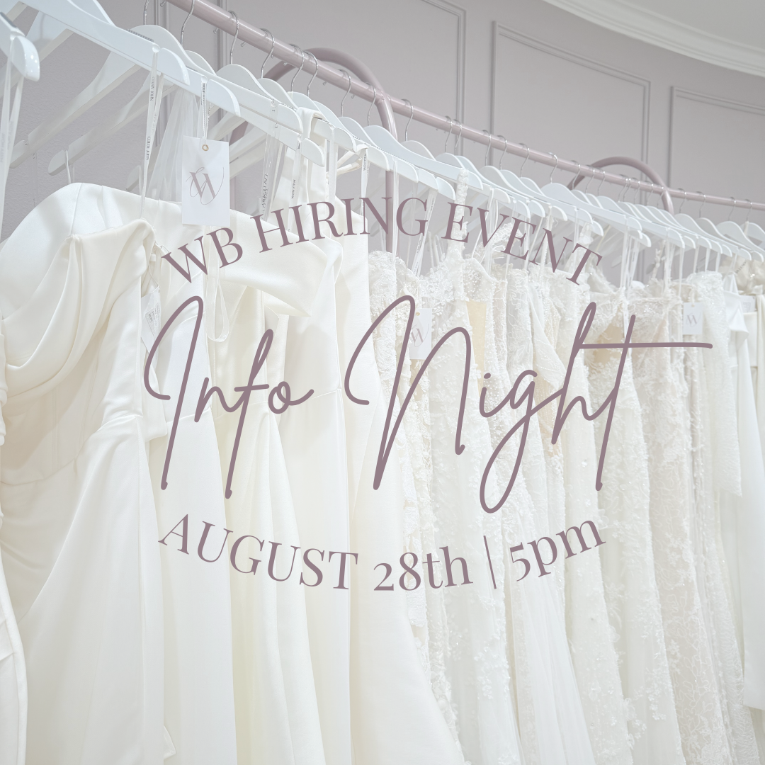Info Night: Join Our Team at Whittington Bridal