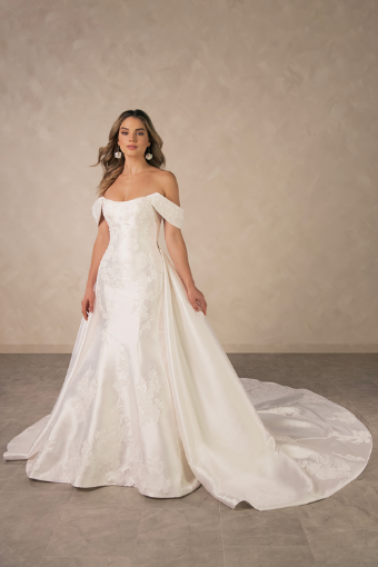 Essense of Australia Annalise (w/ overskirt) #0 default (IVR) Ivory thumbnail