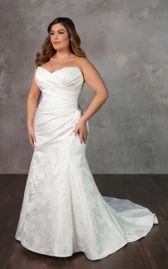 Essense of Australia Priscilla (GOWN ONLY) #0 default (IVQ) IVORY JACQUARD thumbnail