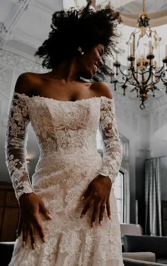 Essense of Australia Kathleen+ (SENT TO MARRY GO ROUND 12/1/23) #0 default Ivory (gown with Natural Illusion) thumbnail