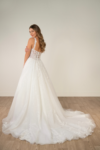Stella York Juel #1 (IV-IV) Ivory Lace and Tulle over Ivory Gown thumbnail
