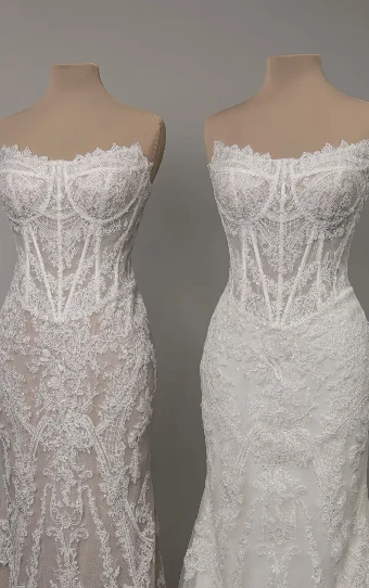 Essense of Australia Yvette #2 (IV-IV) Ivory Lace and Tulle over Ivory Gown thumbnail