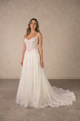 Essense of Australia Thea #4 default (IV-IV) Ivory Lace and Tulle over Ivory Gown thumbnail