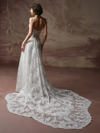 Maggie Sottero Lucca Marie #2 All Ivory (gown with Ivory Illusion) thumbnail