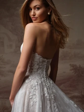 Maggie Sottero Hadley #3 All Ivory (gown with Ivory Illusion) thumbnail