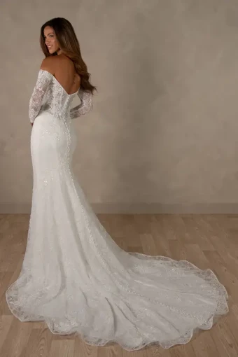 Essense of Australia Thalia #1 default (IV-IV) Ivory Lace and Tulle over Ivory Gown thumbnail