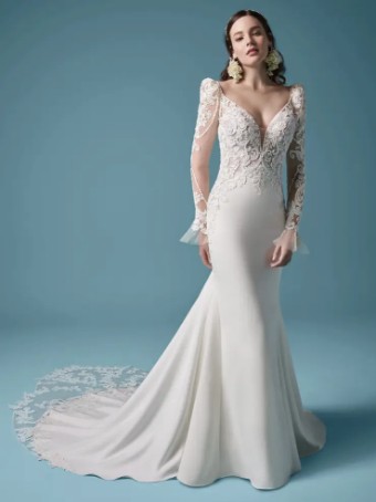 Maggie Sottero Nikki+ #0 default Ivory over Nude (gown with Nude Illusion) thumbnail