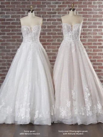 Maggie Sottero Casey+ #11 Ivory (gown with Natural Illusion) thumbnail