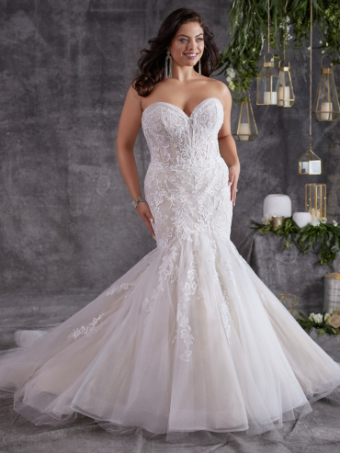 Maggie Sottero Danielle-MS #2 Ivory (gown with Natural Illusion) thumbnail