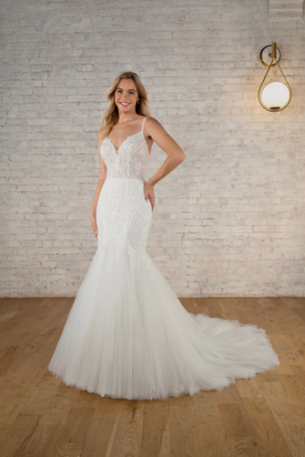 Stella York Aspen + #2 Ivory (gown with Natural Illusion) thumbnail