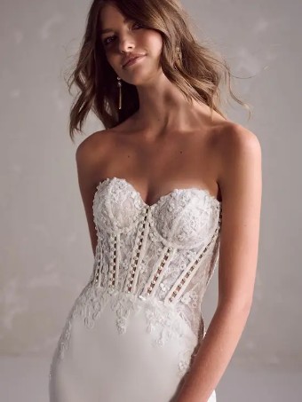 Maggie Sottero Doritte #4 Ivory (gown with Natural Illusion) thumbnail
