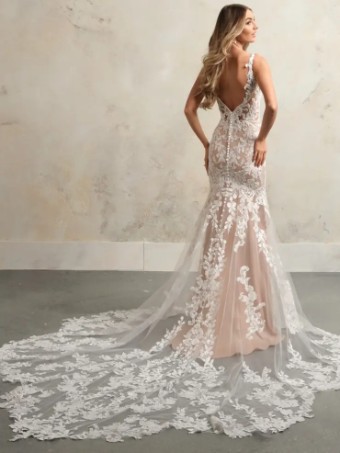 Maggie Sottero Zeta #1 Ivory (gown with Ivory Illusion) thumbnail