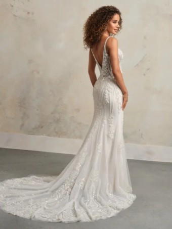 Maggie Sottero Edie #1 All Ivory (gown with Ivory Illusion) thumbnail