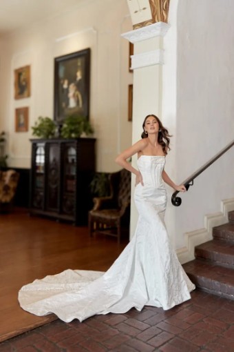 Essense of Australia Camille (GOWN ONLY) #0 default IVQ (Satin Jacquard) thumbnail