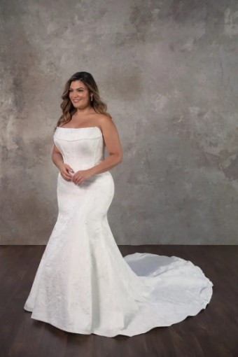 Essense of Australia Camille (GOWN ONLY) #2 IVQ (Satin Jacquard) thumbnail