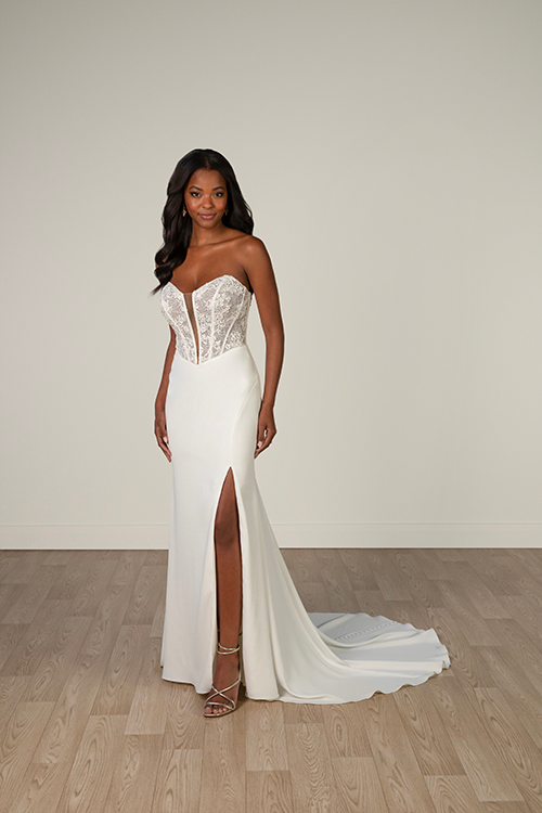 garden party semi formal wedding guest dress Sheath / Column Wedding Guest Dresses Floral Dress Semi Formal Garden Party Floor Length Long Sleeve Jewel Neck Fall Wedding Guest Tulle with main image 1