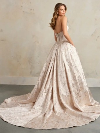 Maggie Sottero Derrick Marie #1 All Ivory (gown with Ivory Illusion) thumbnail