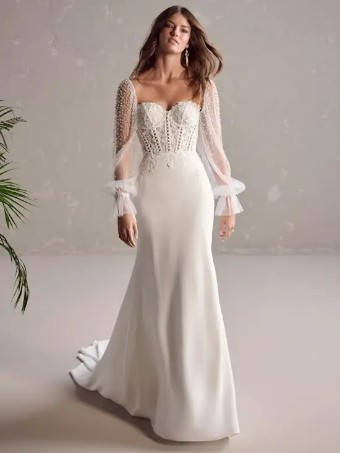 Maggie Sottero Doritte #0 default Ivory (gown with Natural Illusion) thumbnail