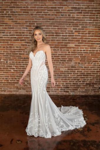 Essense of Australia Audrina #0 default (IV-LT) IVORY LACE AND TULLE OVER LATTE GOWN thumbnail