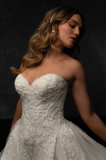 Essense of Australia Belle #2 default (IV-IV) Ivory Lace and Tulle over Ivory Gown thumbnail