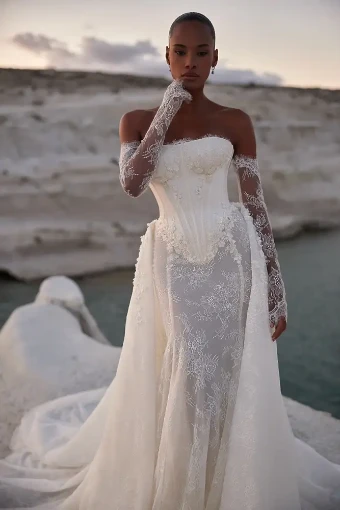 Eva Lendel Milos (GOWN ONLY) #0 default Ivory thumbnail