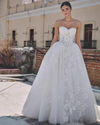 L'Amour by Calla Blanche Annelia #1 Ivory/Ivory thumbnail