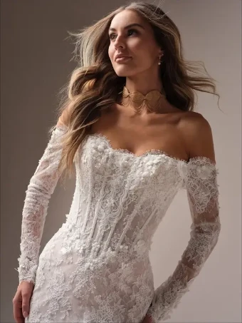 Maggie Sottero Takera #1 All Ivory (gown with Ivory Illusion) thumbnail