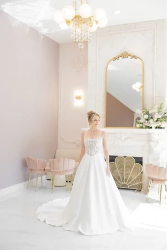 Corinthian James Regina #0 default Ivory/Nude Tulle (bodice)/Ivory Crepe thumbnail