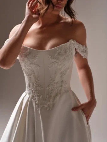 Maggie Sottero Amadora #2 Ivory Silver Accent thumbnail