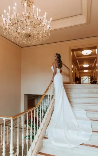 Essense of Australia Jade + - Dress and Overskirt (Lace up) #2 (IVR) Ivory thumbnail