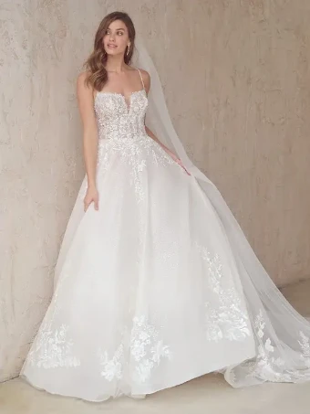 Maggie Sottero Casey+ #0 default Ivory (gown with Natural Illusion) thumbnail