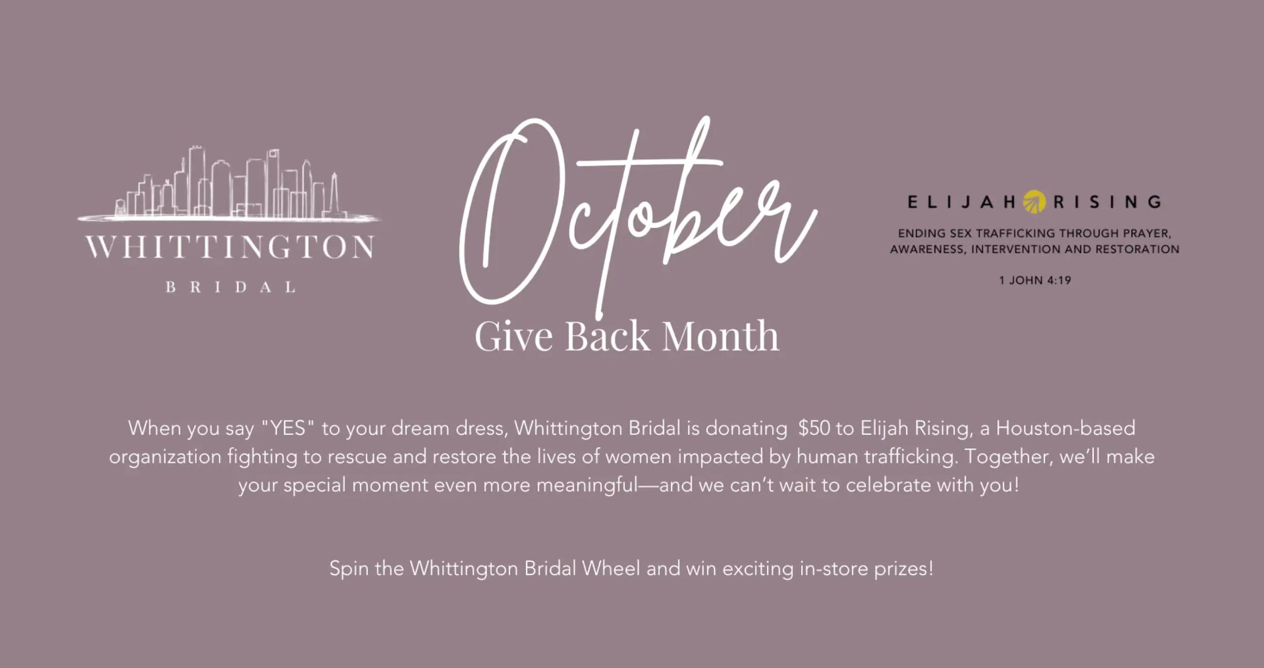 October Give Back Month Desktop