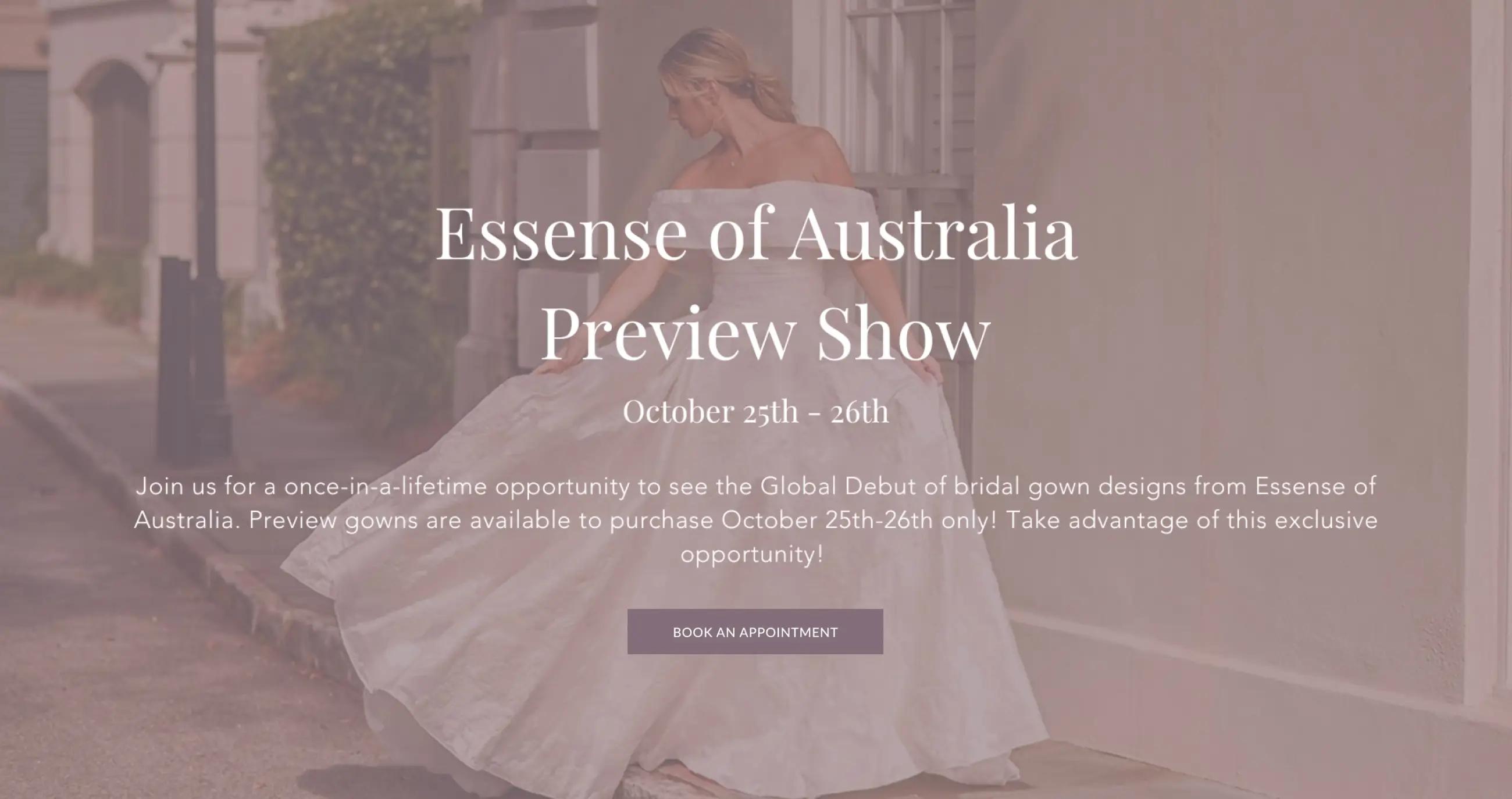 Essense of Australia Preview Show Desktop