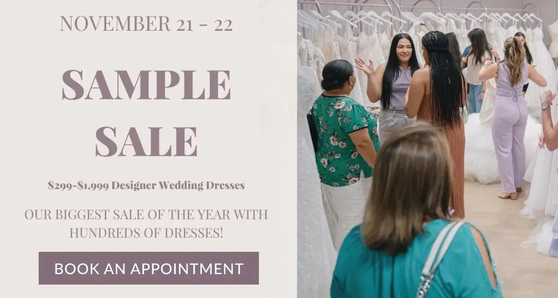 Sample Sale at Whittington Bridal Mobile