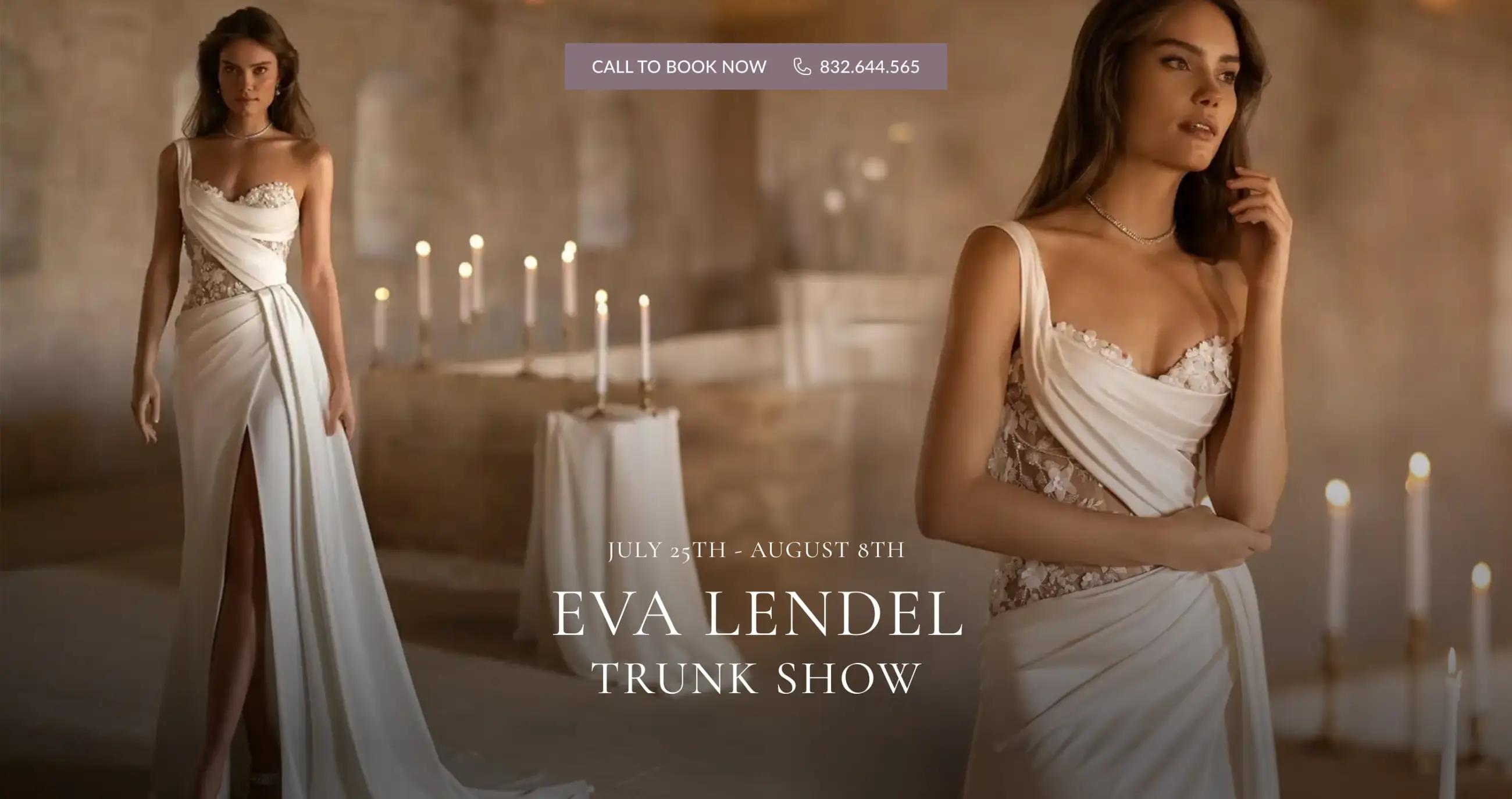 Eva Lendel Trunk Show Banner for Desktop